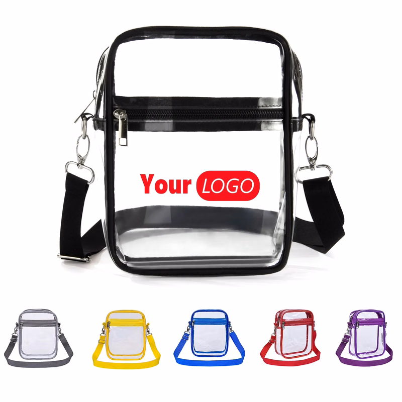 Stadium Approved Clear Crossbody Bag MOQ 100 PCS