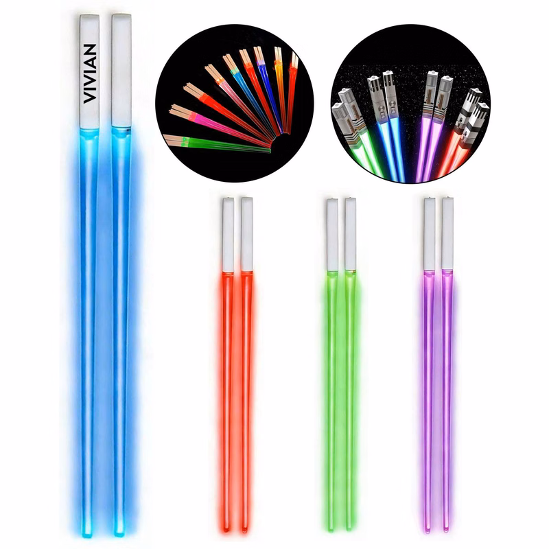 Food Grade ABS Glowing Lightsaber LED Chopsticks