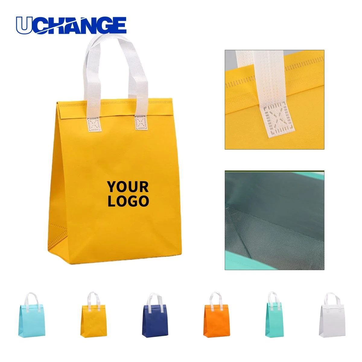 Insulated Non Woven Lunch Tote with Zipper 1