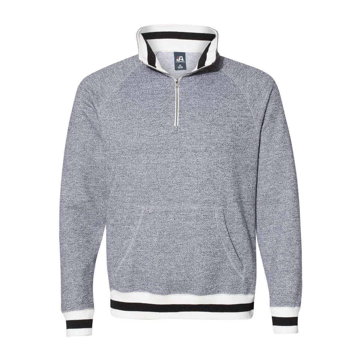 Men's Peppered Fleece Quarter-Zip Sweatshirt - 8703, custom hoodie or sweatshirt with logo imprint 1