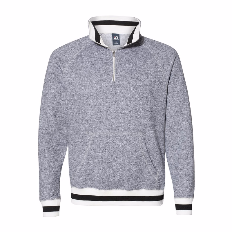 Men's Peppered Fleece Quarter-Zip Sweatshirt - 8703