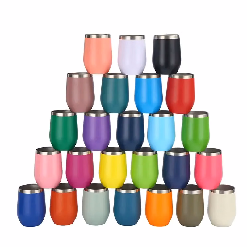 Eco-friendly 12 oz Stainless Steel Drinking Cups