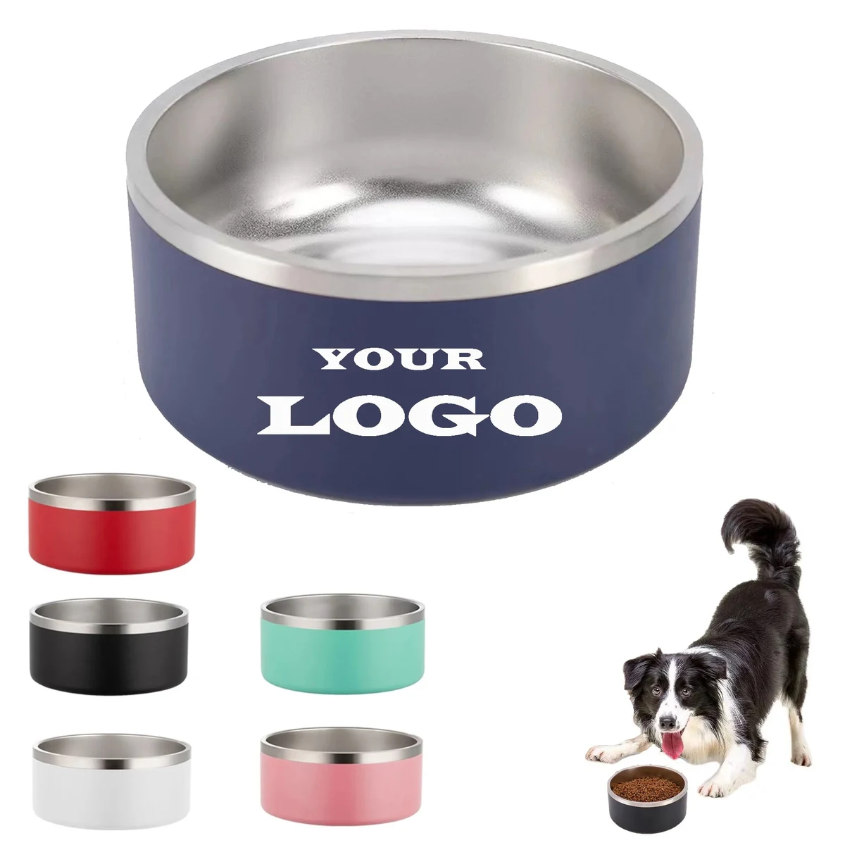 64 OZ Stainless Steel Insulated Dog Bowl 1
