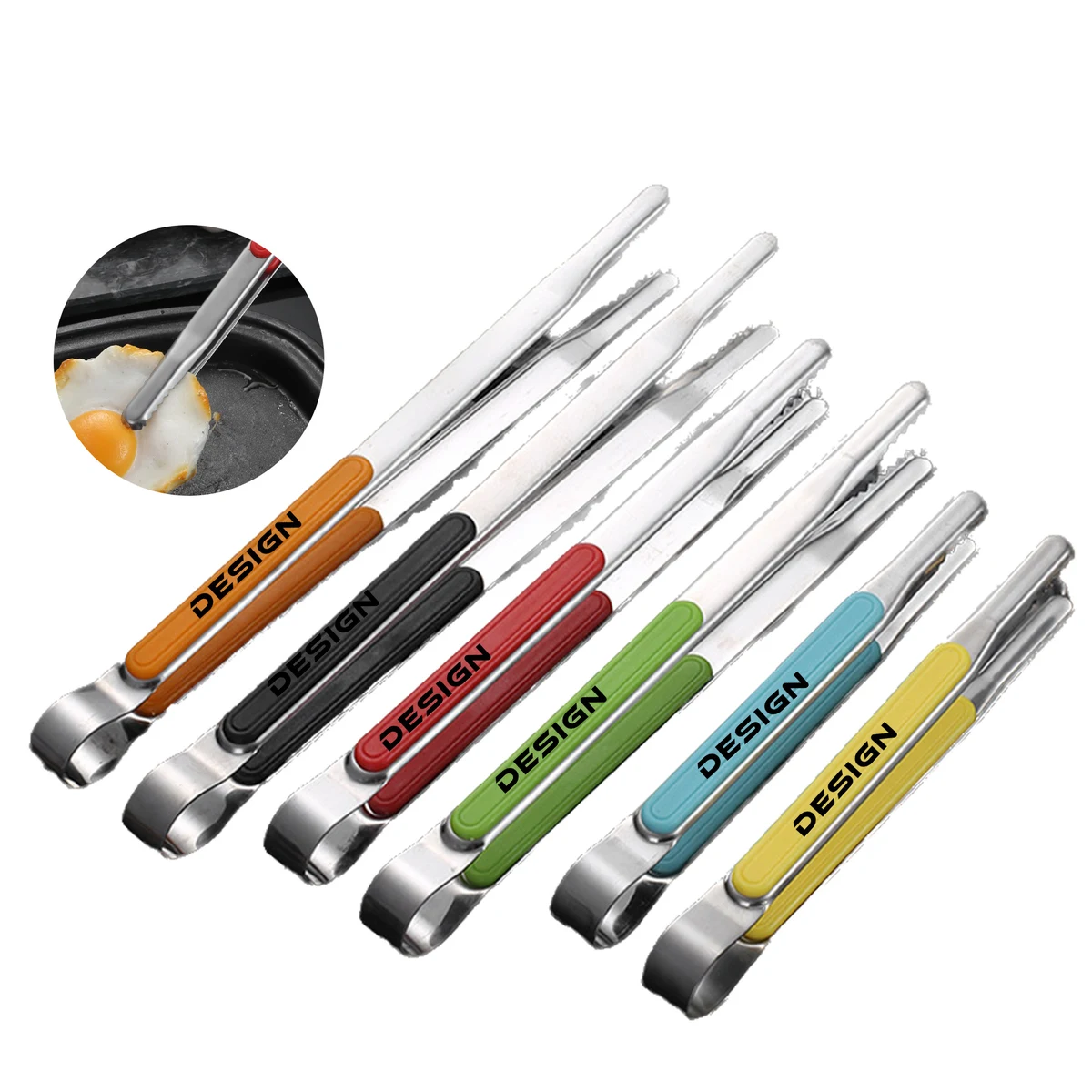 MOQ 50 Premium Stainless Steel Korean BBQ Tongs for Grilling and Cooking 1