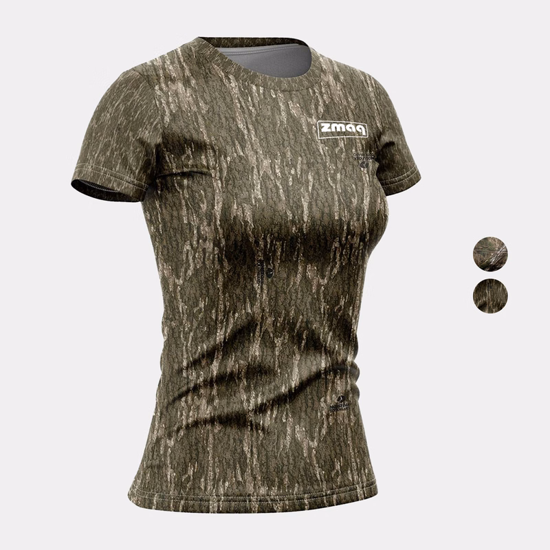 Mossy Oak® Women's 4.4 oz. Polyester Interlock Short Sleeve T-Shirt