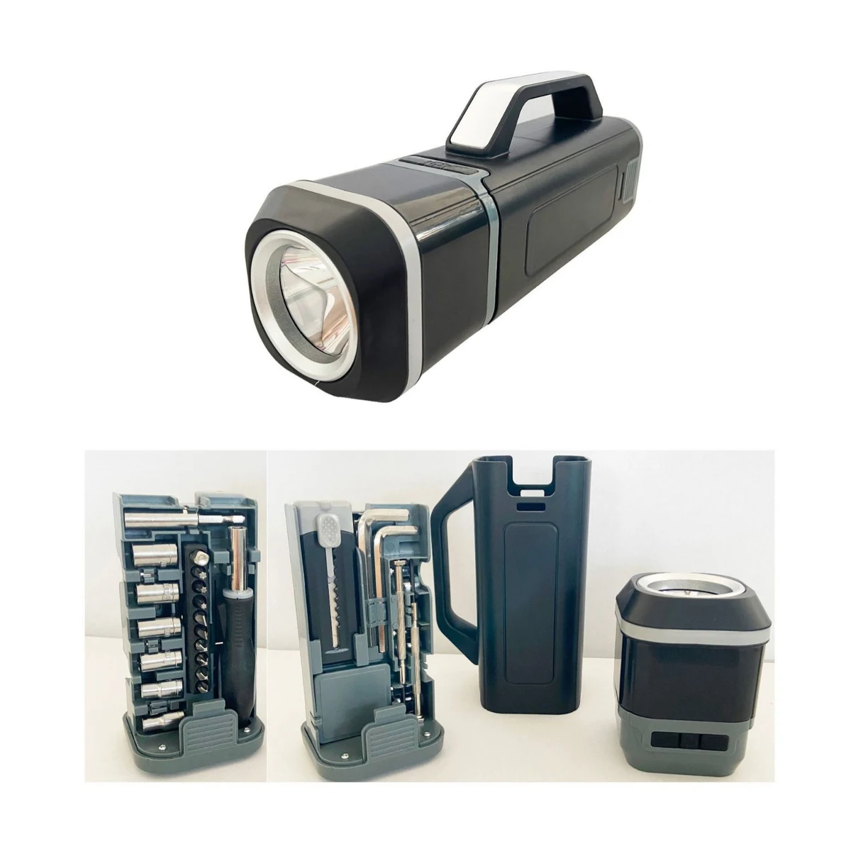 Portable Toolbox with Flashlight 1