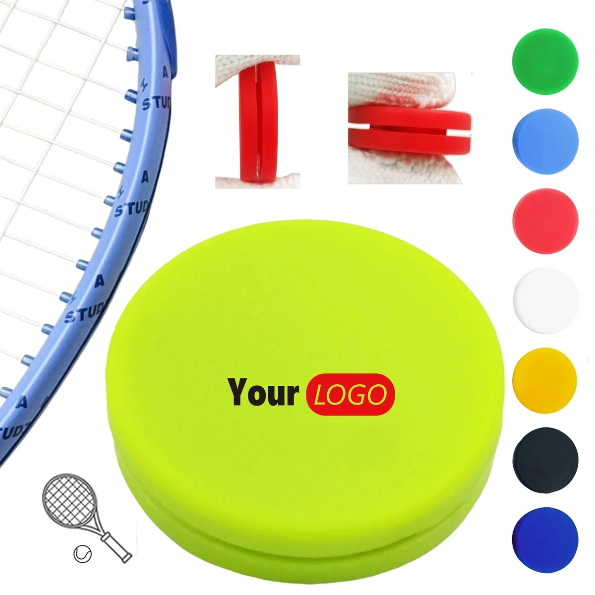 Circular Silicone Tennis Racket Dampener 1