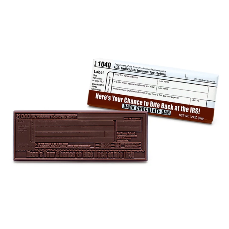 Bite Back at the IRS Dark Chocolate Wrapper Bar 1