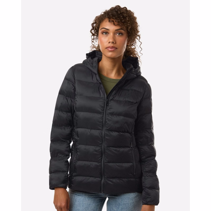 Women's Lightweight Poly-filled Hooded Puffer Jacket - W26715