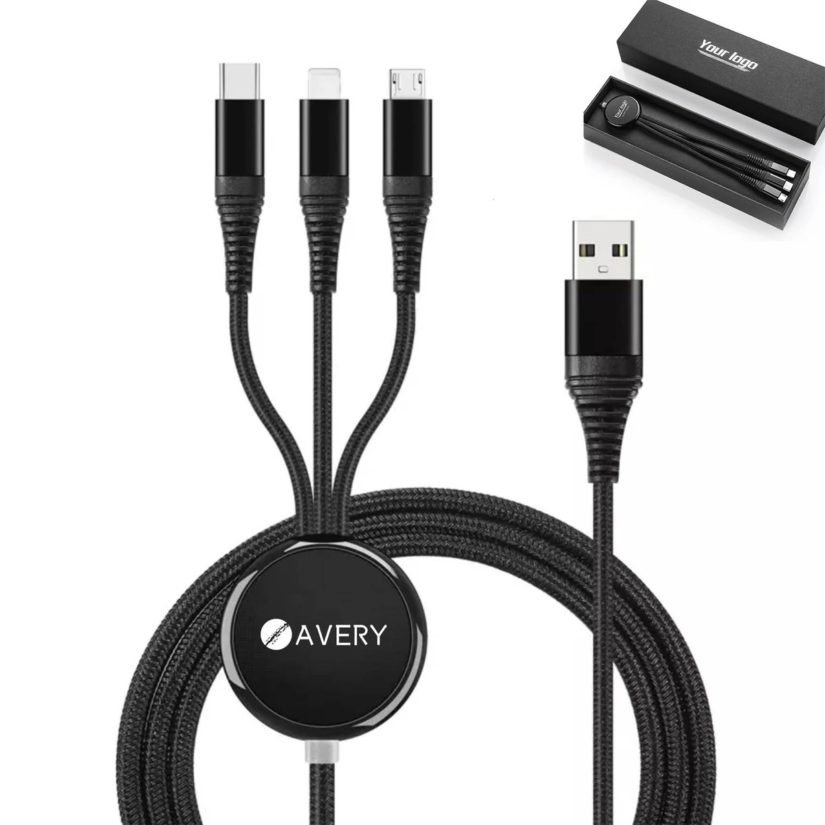Promotional Business 3-in-1 Luminous Charging Cable Gift 1
