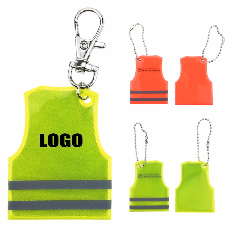 Various Reflective Vest Shaped Keychain