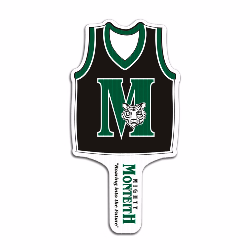 Basketball Jersey Hand Fan, Screen Printed