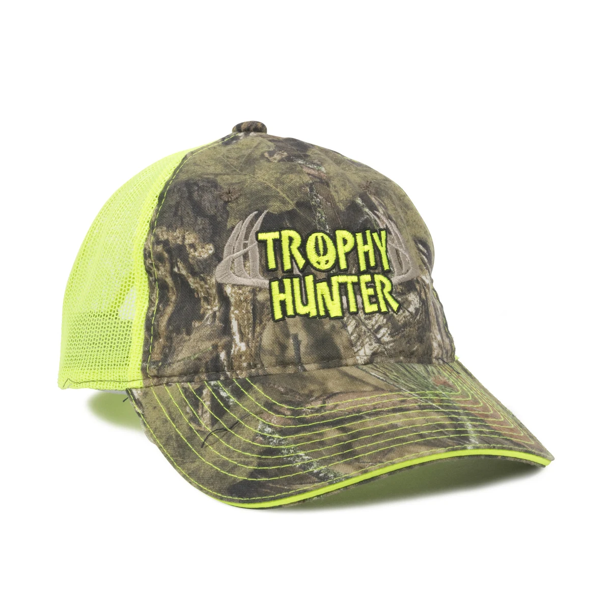 Washed Camo Cap w/Contrasting Mesh Back 1
