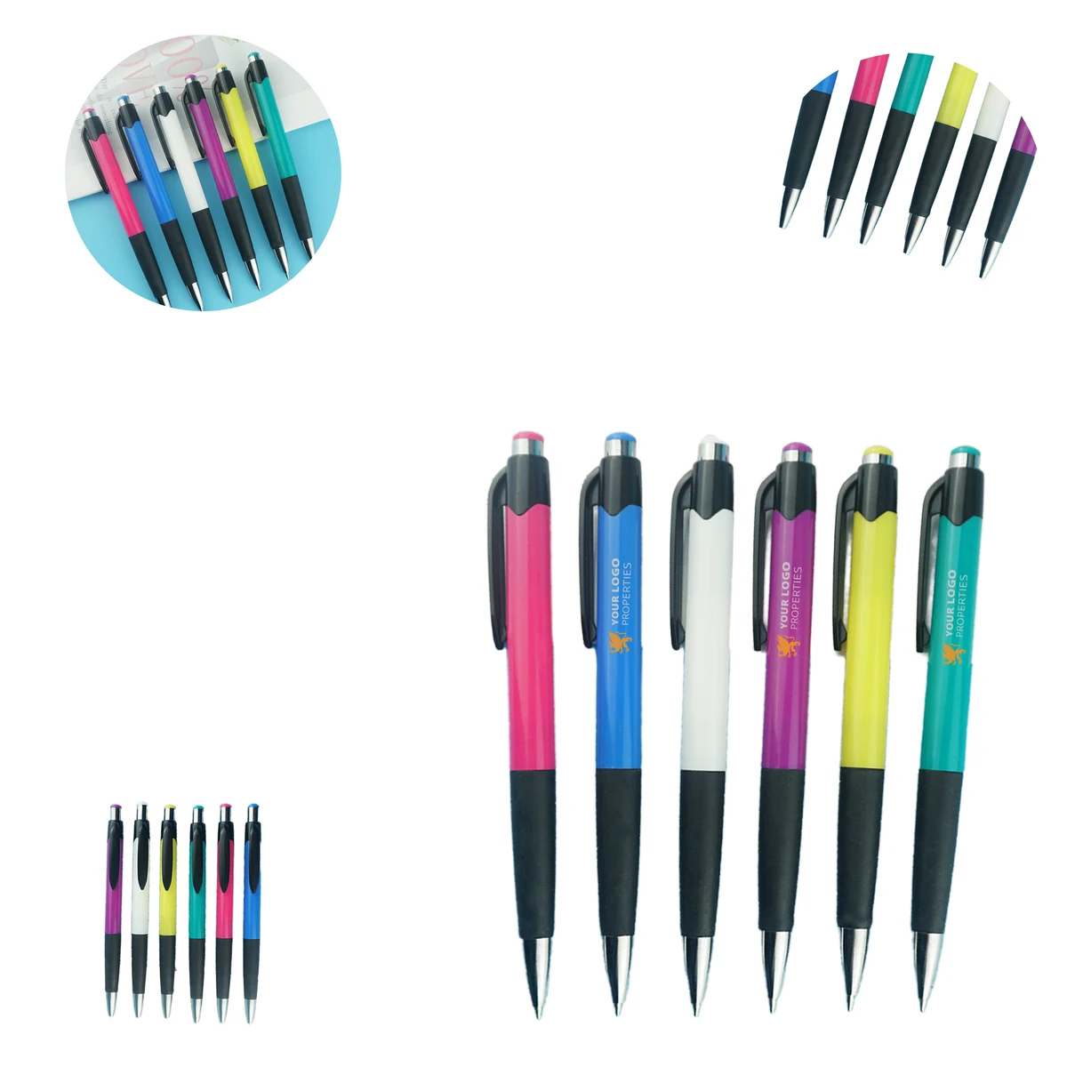 MOQ 1000 Smooth Writing Custom Gel Ink Ballpoint Pen For Office & School 1