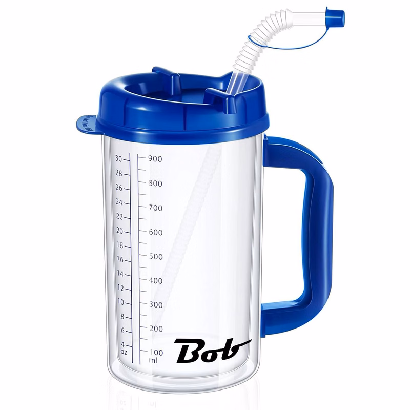 30oz Large-capacity Acrylic Plastic Cup w/ Graduations