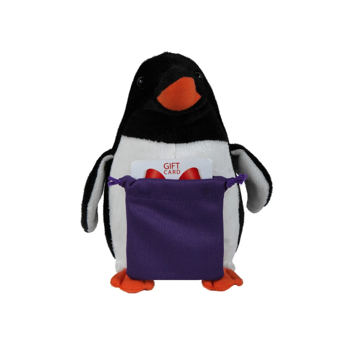 soft plush Penguin with gift card sack 1