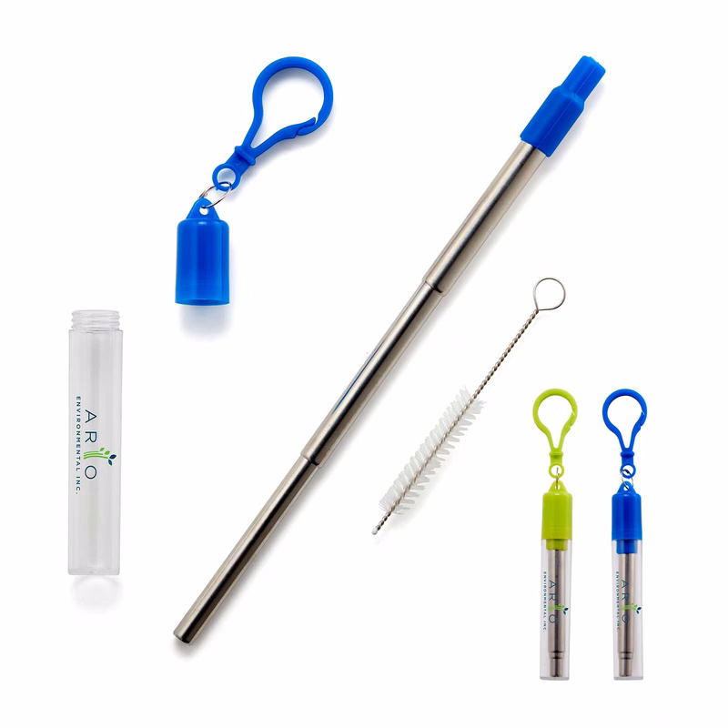 Collapsible Reusable Stainless Steel Straw