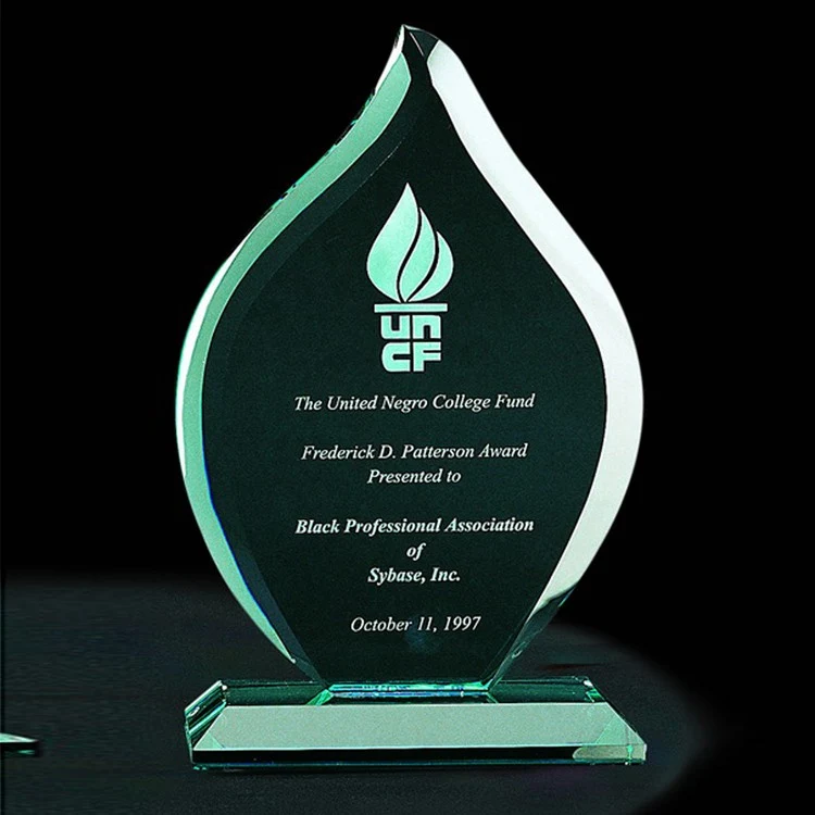 11" Jade Glass Flame Award 1