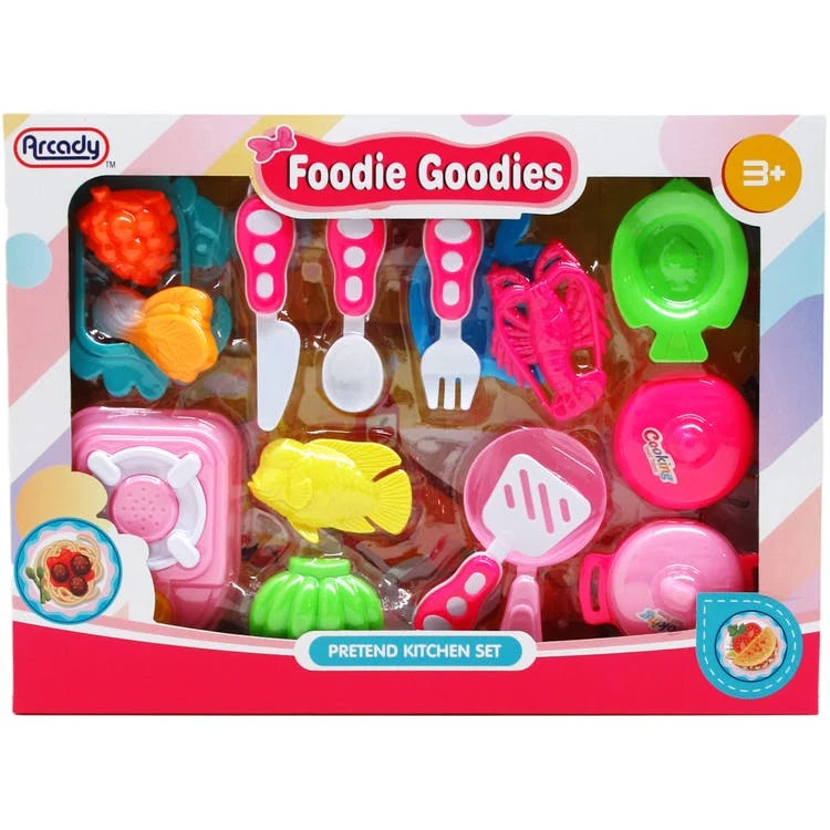 Foodie Goodies Pretend Kitchen Set 17-Piece 1