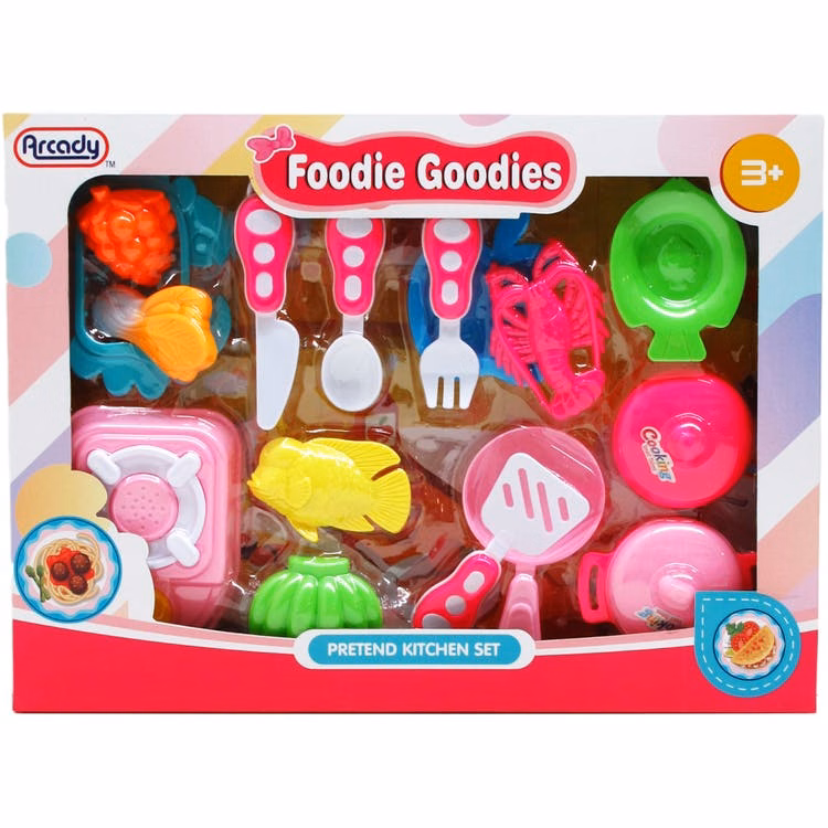 Foodie Goodies Pretend Kitchen Set 17-Piece