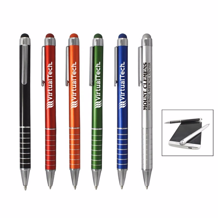 Aluminum ballpoint Color Stylus Pen