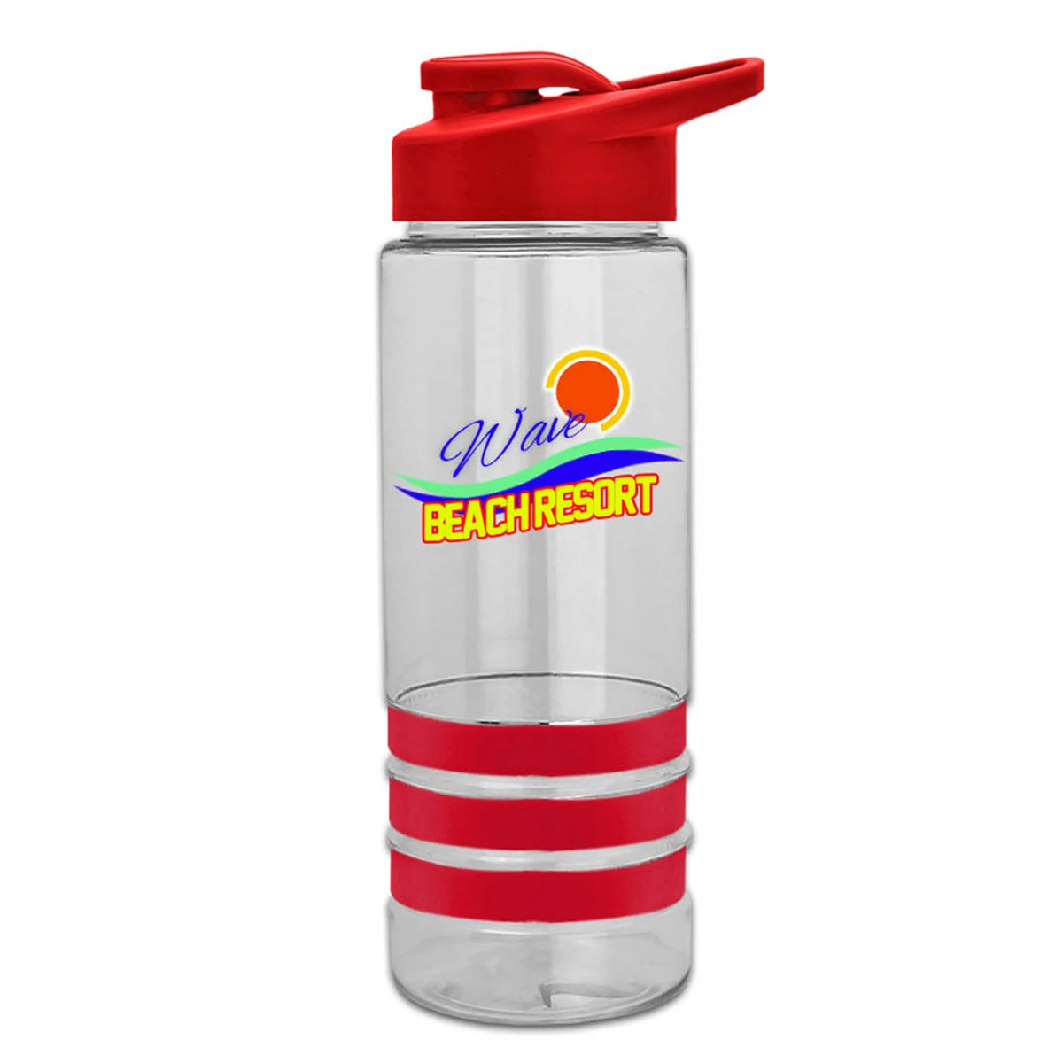 Sergeant Stripe - 24 oz. Tritan Bottle with Drink thru , Stripe Bands, and Digital imprint 1