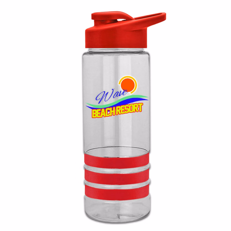 Sergeant Stripe - 24 oz. Tritan Bottle with Drink thru , Stripe Bands, and Digital imprint