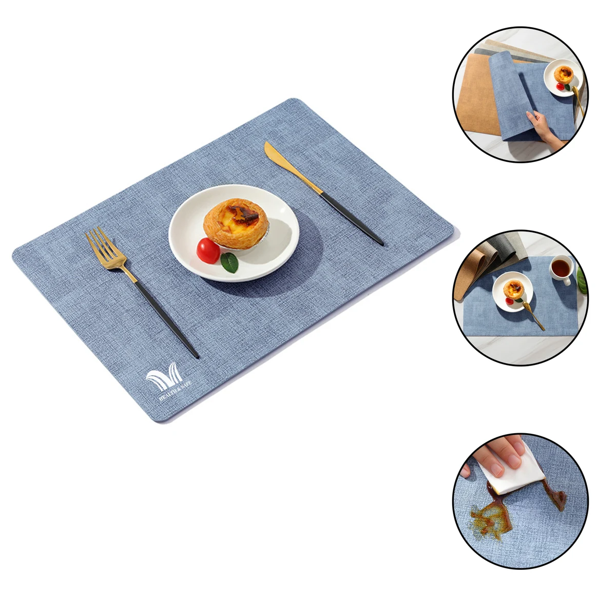 Placemat Leather Table Mats for Kitchen Dining 1