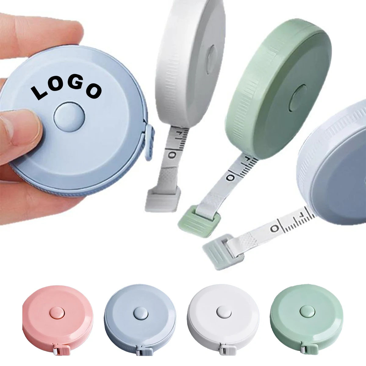 Retractable Tape Measure with Push Button 1