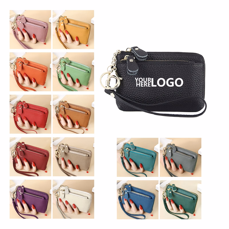 Leather Coin Purse Keychain