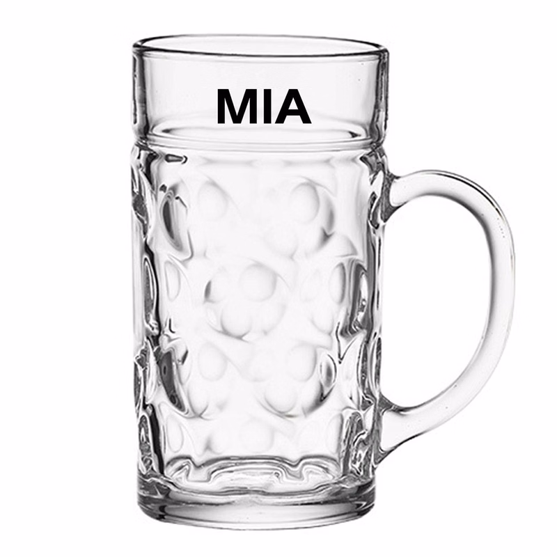 19.7oz Crystal Glass Beer Mug