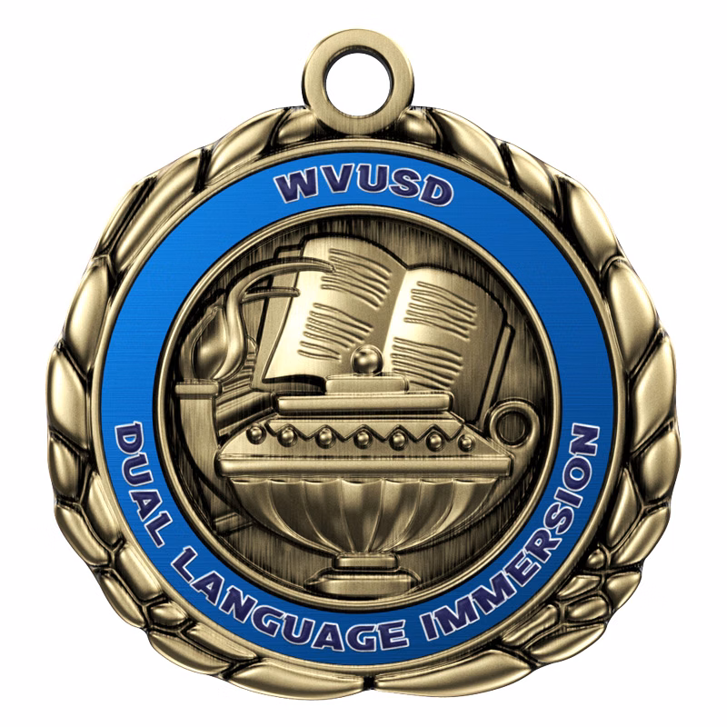 Express Vibraprint™ Book & Lamp Quali-Craft Medallion (2-1/2")