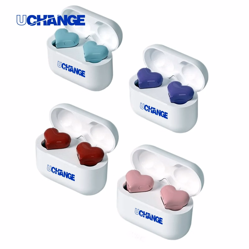 Heart-Shaped True Wireless Earbuds With Charging Case