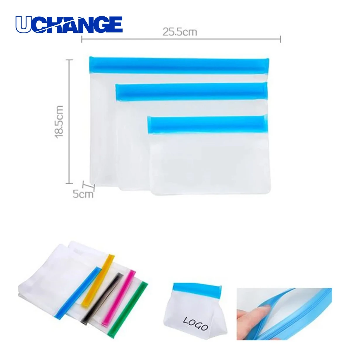 Reusable PEVA Zip-Top Storage Bag 1