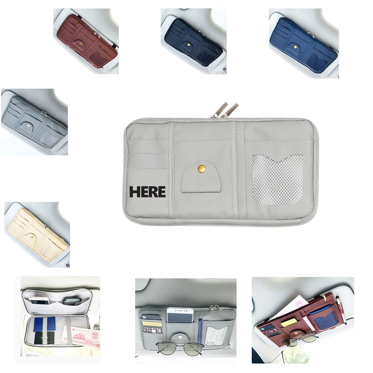 Leather Car Storage Pouch 1