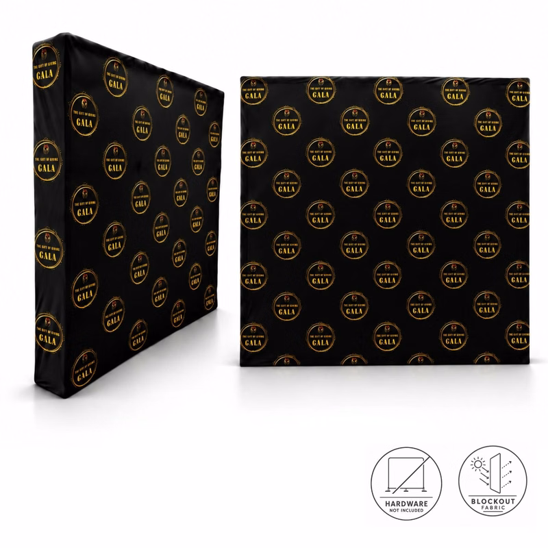 Replacement Graphics for 7.5' Straight Wall with Wrap End Caps, Superior Block Out Fabric