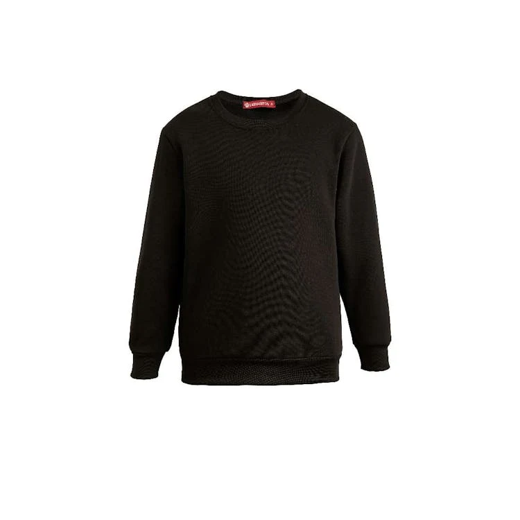 Kids Fleece Crew Neck Sweatshirts - Size 10 Black, custom hoodie or sweatshirt with logo imprint 1