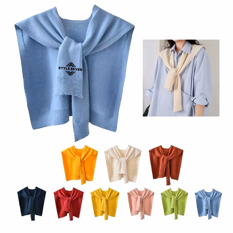 Fake Collar Shawl Scarf