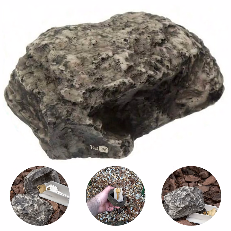 Plastic Outdoor Simulation Small Stone Keybox