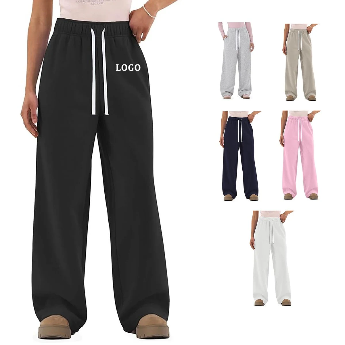 Women's Loose Cotton Sports Pants 1