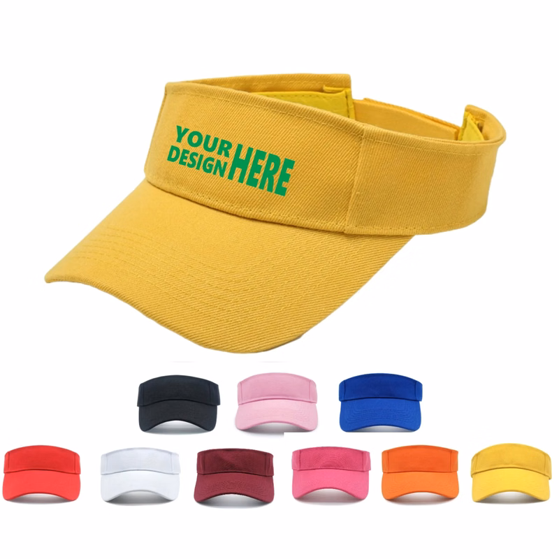 Sport Wear Polyester Athletic Visor Cap