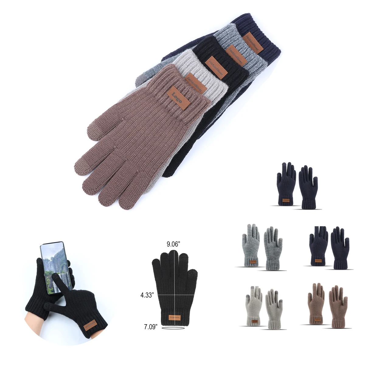 Winter Soft Knit Lining Must-Have Touch Screen Gloves 1