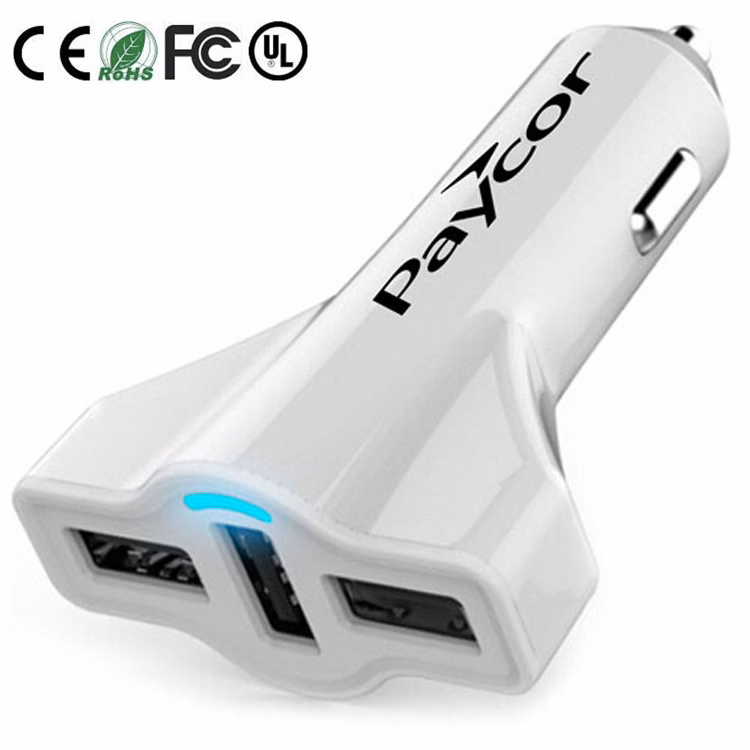 TriCharge 3-Port Turbo USB Car Charger