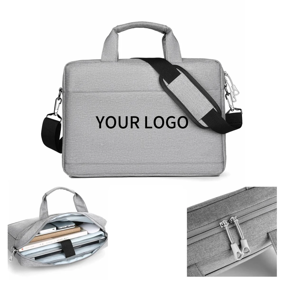 Slim Work Briefcase with Multiple Organizer Layers 1