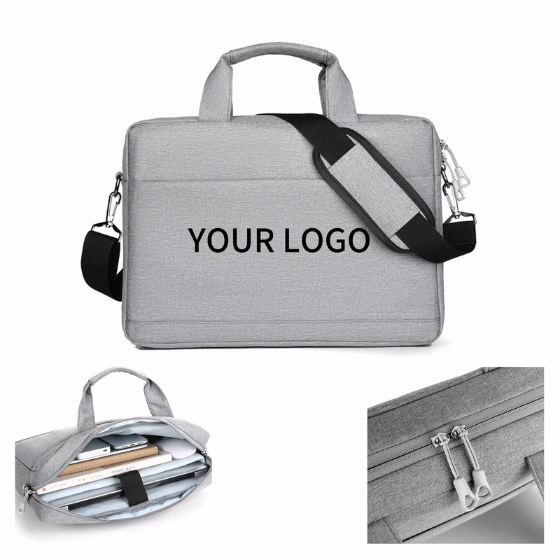 Slim Work Briefcase with Multiple Organizer Layers