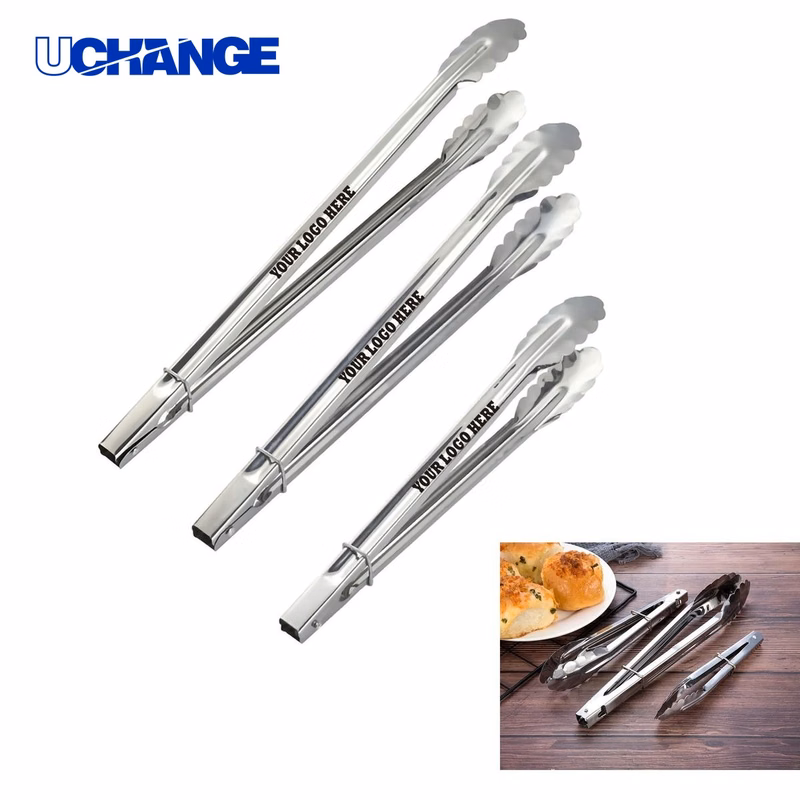 Stainless Steel BBQ Grilling Tongs Tool