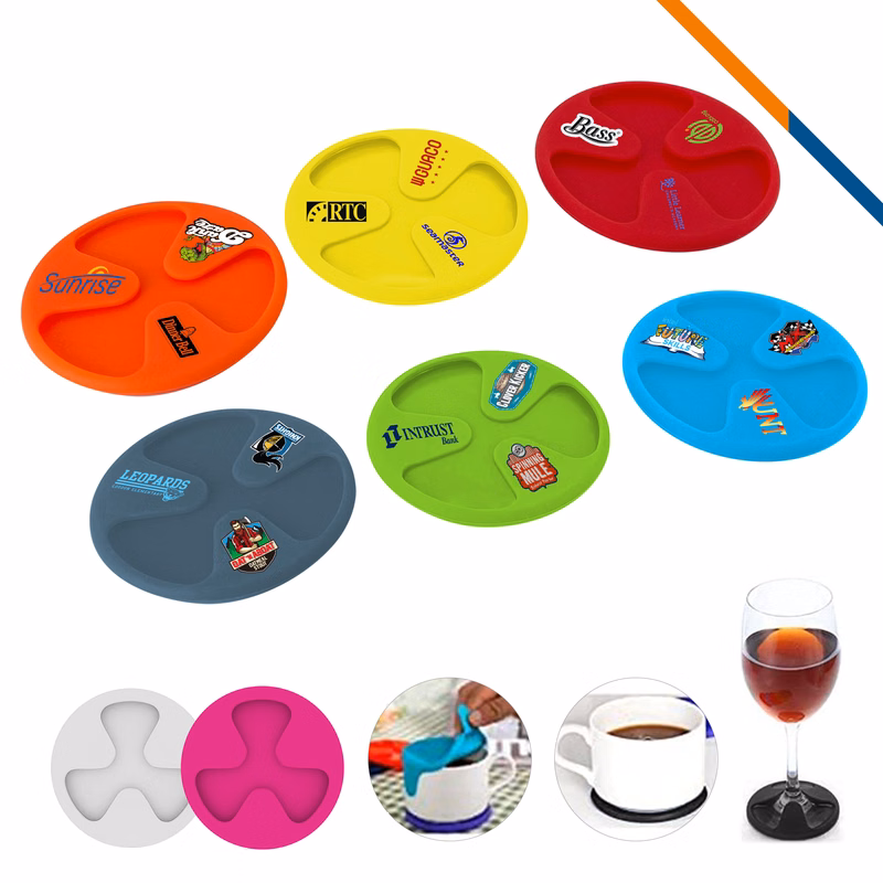 Slip-On Wine Glass Coasters