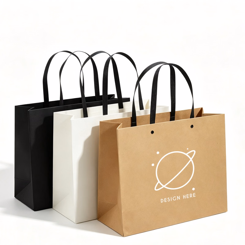 Large Paper Carry Shopping Bag