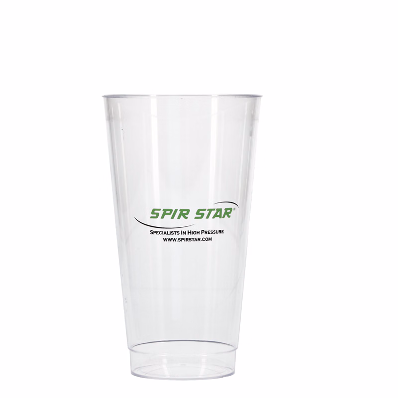 16 oz Hard Plastic Smooth Cup Clear Tradition Print