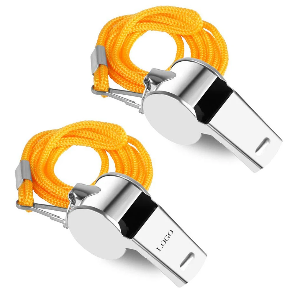 Metal Whistles with Lanyard 1